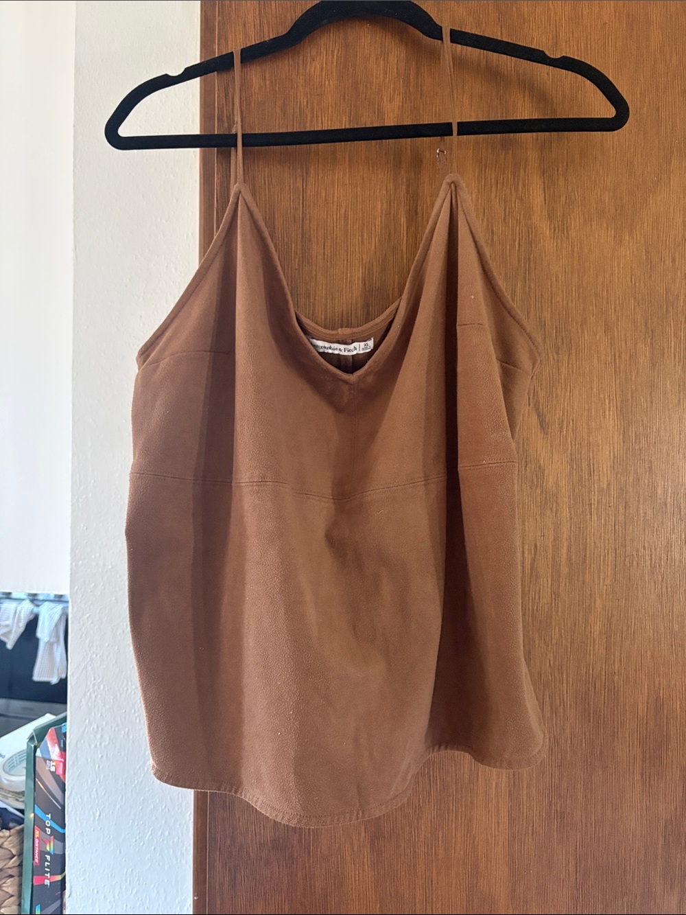 Abercrombie & Fitch Brown Suede-Look Cami